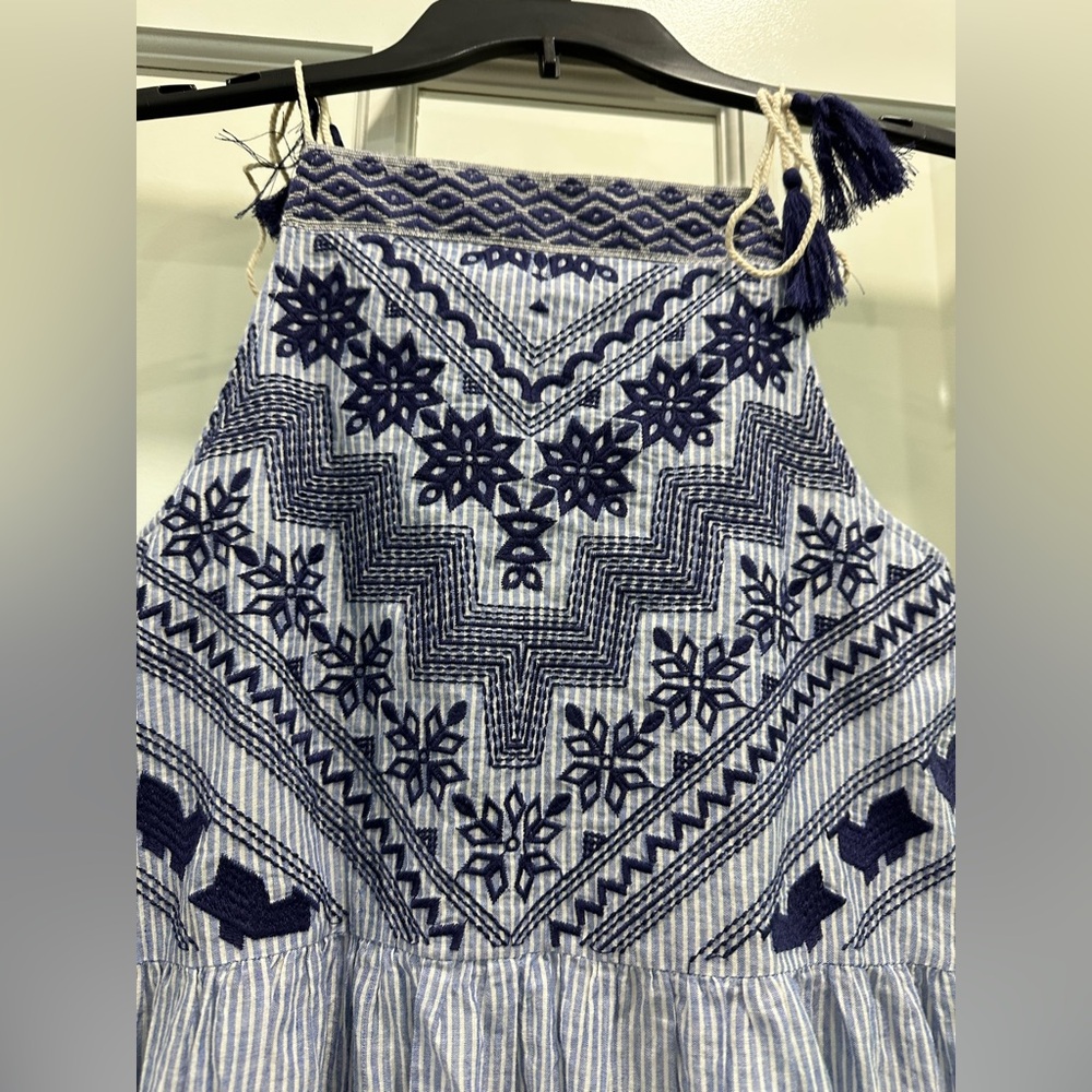 THML Blue Patterned Women’s Dress - Size Small - Picture 2 of 6